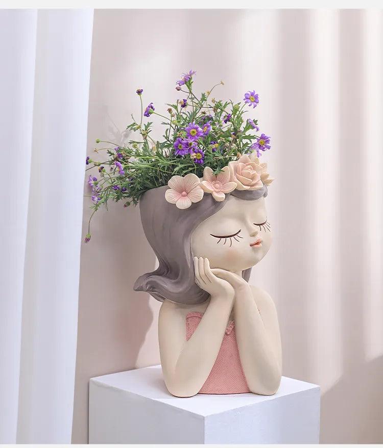 Delicate Fairy Girl Planter - Vintage & Trendy