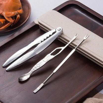 Portable Seafood Tool Set - Stainless Steel Prawn Peeler - Vintage & Trendy