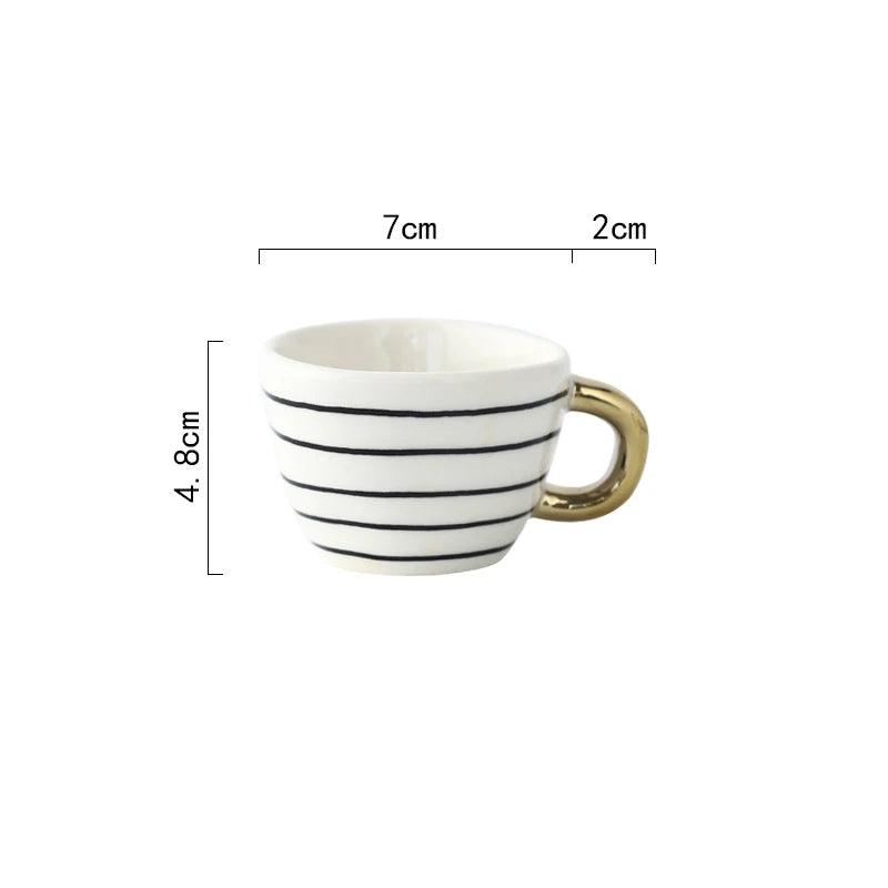 Ceramic Espresso Coffee Mug - Vintage & Trendy