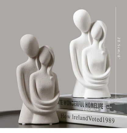 Abstract Couple Sculpture - Vintage & Trendy