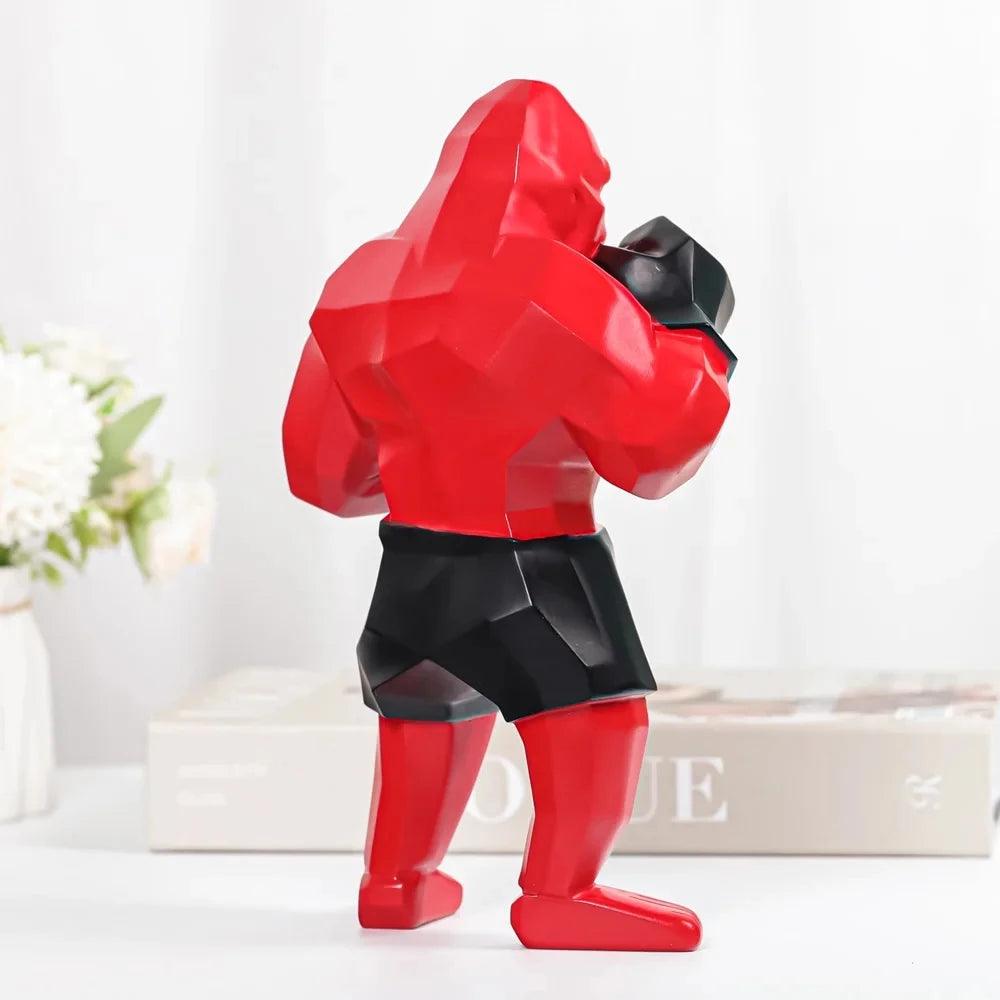 Creative Boxing King Kong Sculpture - Vintage & Trendy