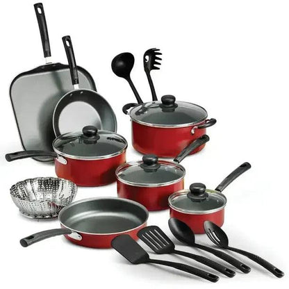 Tramontina PrimaWare 18-Piece Nonstick Cookware Set - Vintage & Trendy