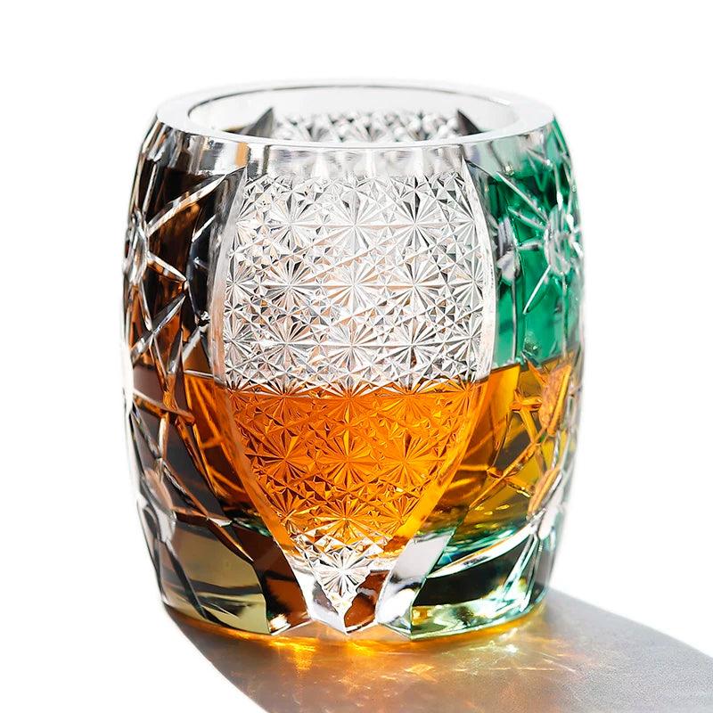 Kagami Planet Edo Kiriko Starlight Whisky Glasses - Vintage & Trendy