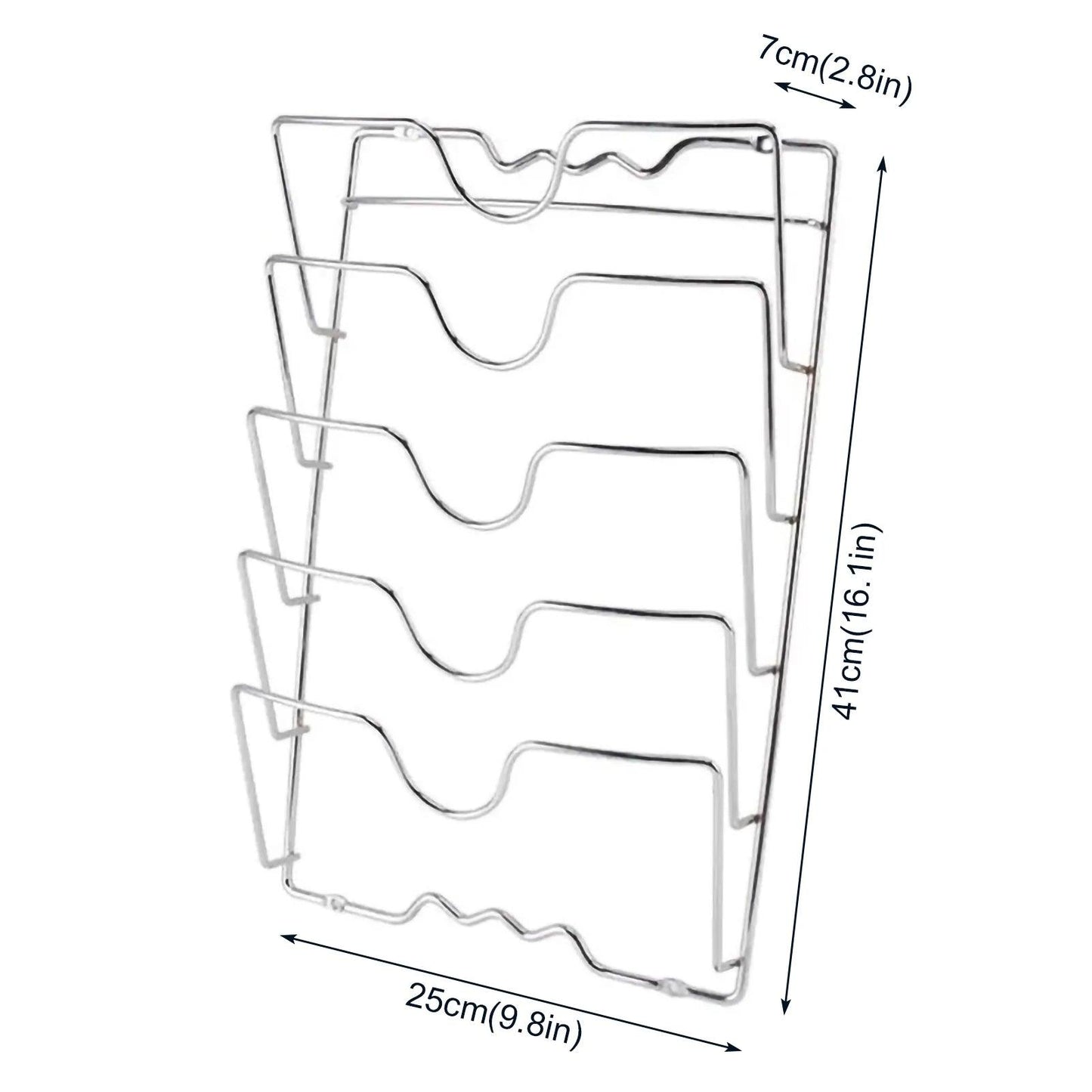 Kitchen Organizer Rack - Five-Layer Pot Lid Storage Rack - Vintage & Trendy