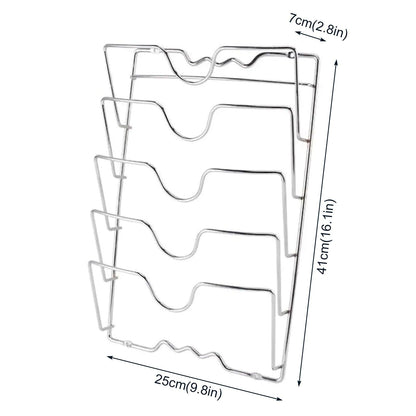 Kitchen Organizer Rack - Five-Layer Pot Lid Storage Rack - Vintage & Trendy