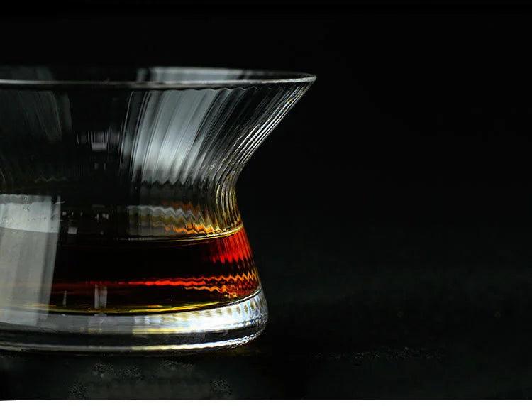 Edo Kiriko Spinning Whiskey Glass - Limited Edition HANYU - Vintage & Trendy