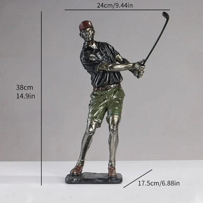 Golf Statues Sculpture - Creative Golfer Figurines - Vintage & Trendy