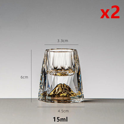 Diamond Cut Crystal Shot Glass Collection - Vintage & Trendy