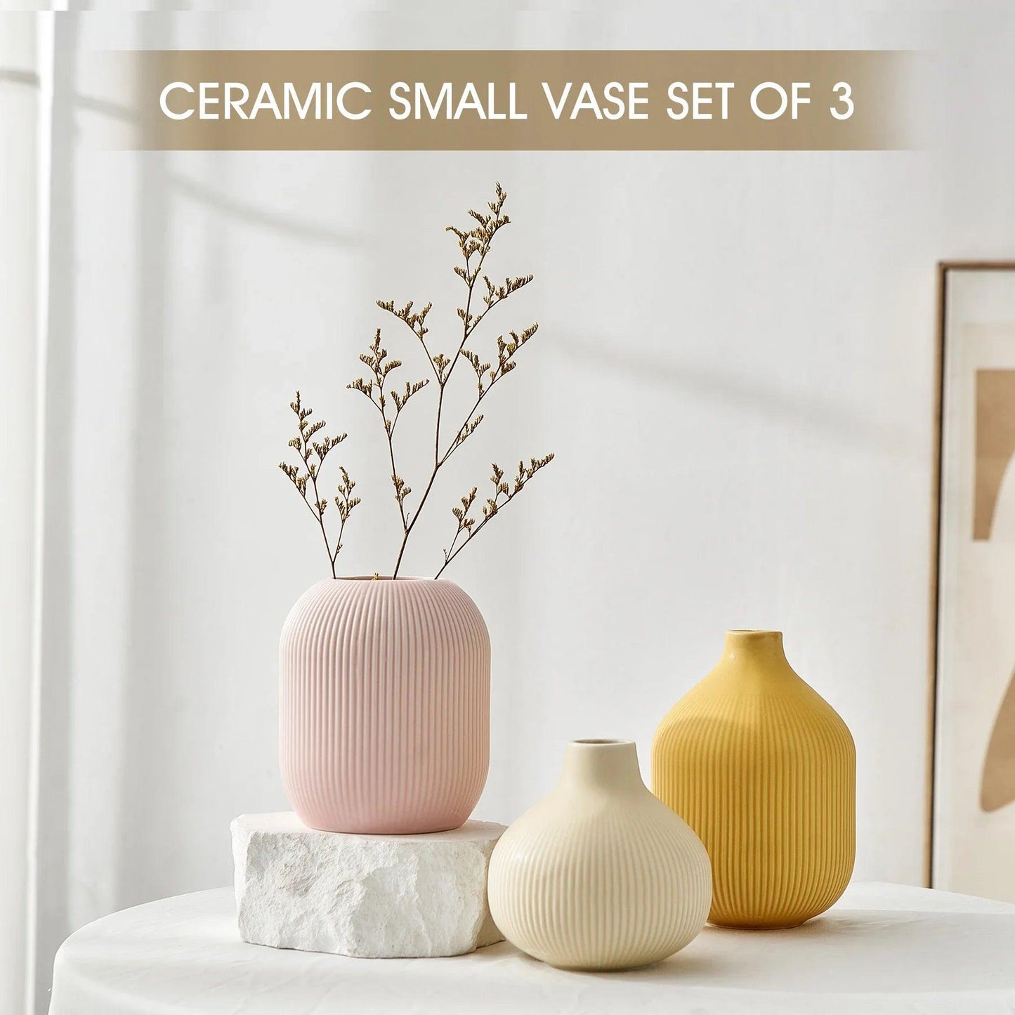 Nordic Ceramic Mini Vase Set - Vintage & Trendy