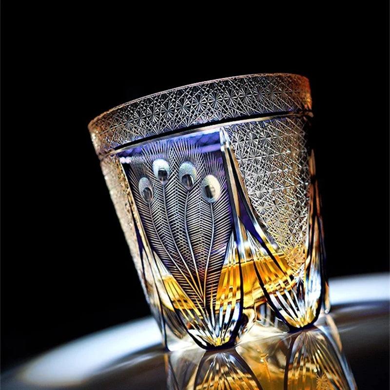 Peacock Whisky Crystal Glass - Vintage & Trendy