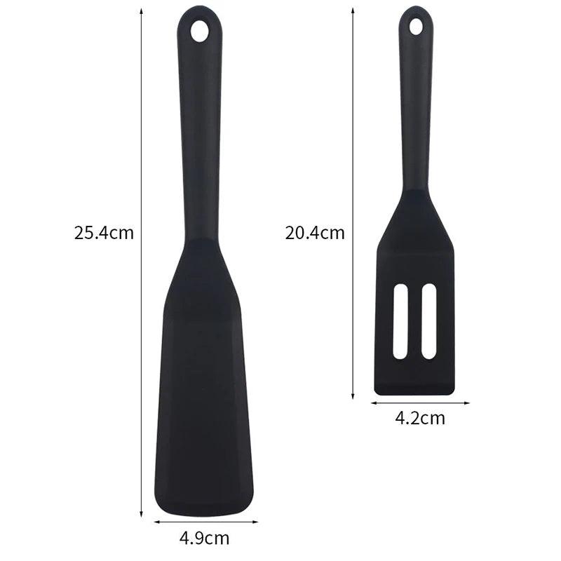 2 Pieces Silicone Brownie Serving Spatula Flexible Nonstick Serve Turner Cookie - Vintage & Trendy