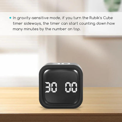 Rechargeable Gravity Cube Timer - Vintage & Trendy