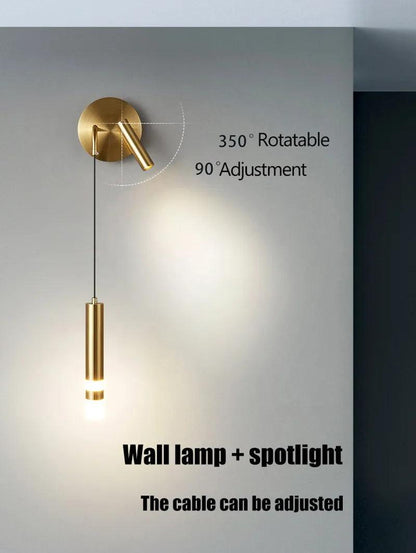 Adjustable Double Head LED Wall Lamp - Vintage & Trendy