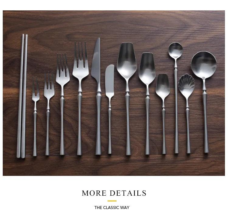 Olevo Vintage Stainless Steel Cutlery - Vintage & Trendy