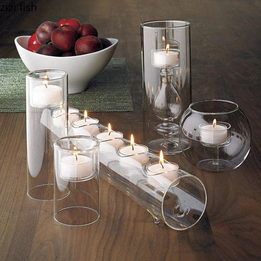 Heat-resistant Glass Candle Holder - Vintage & Trendy