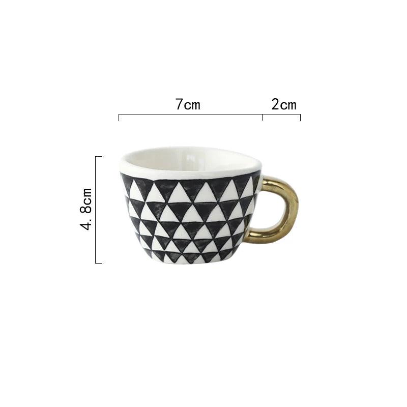 Ceramic Espresso Coffee Mug - Vintage & Trendy