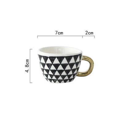 Ceramic Espresso Coffee Mug - Vintage & Trendy