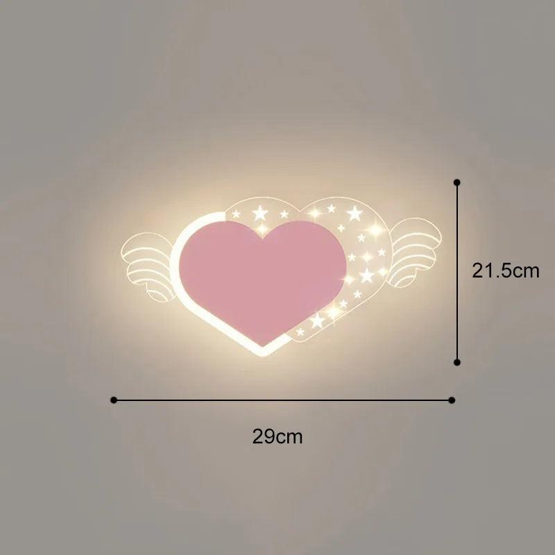 Fluttering Heartlights Kids' Wall Lamp - Vintage & Trendy