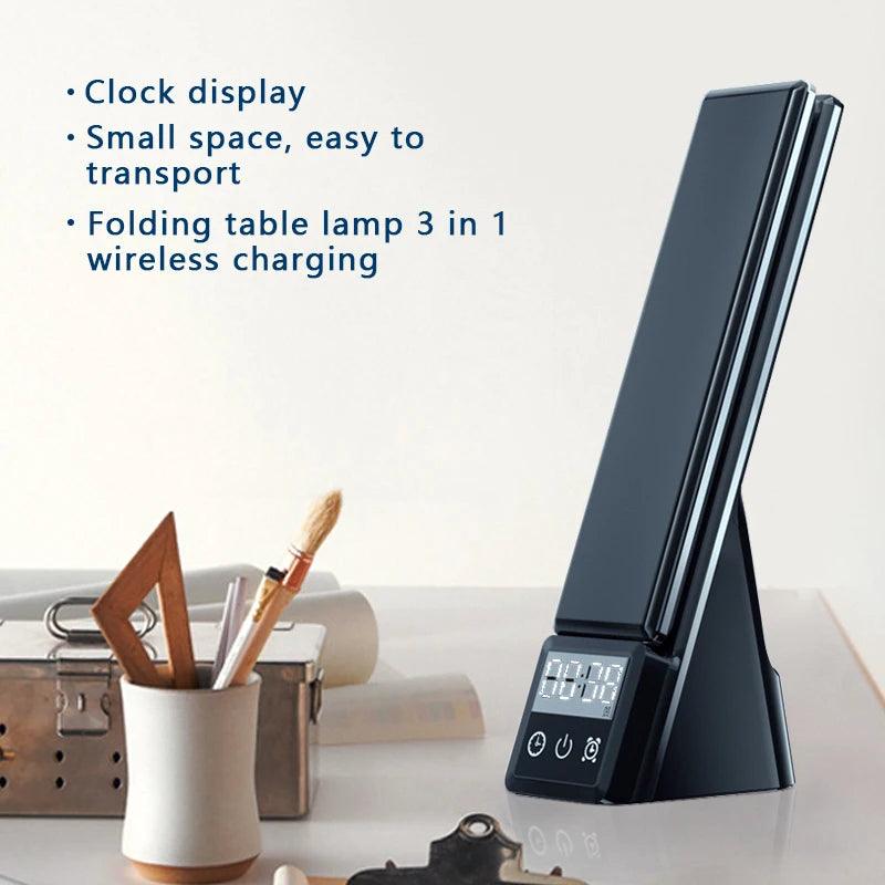 LuminarCharge: 3-in-1 Wireless Charging Lamp - Vintage & Trendy