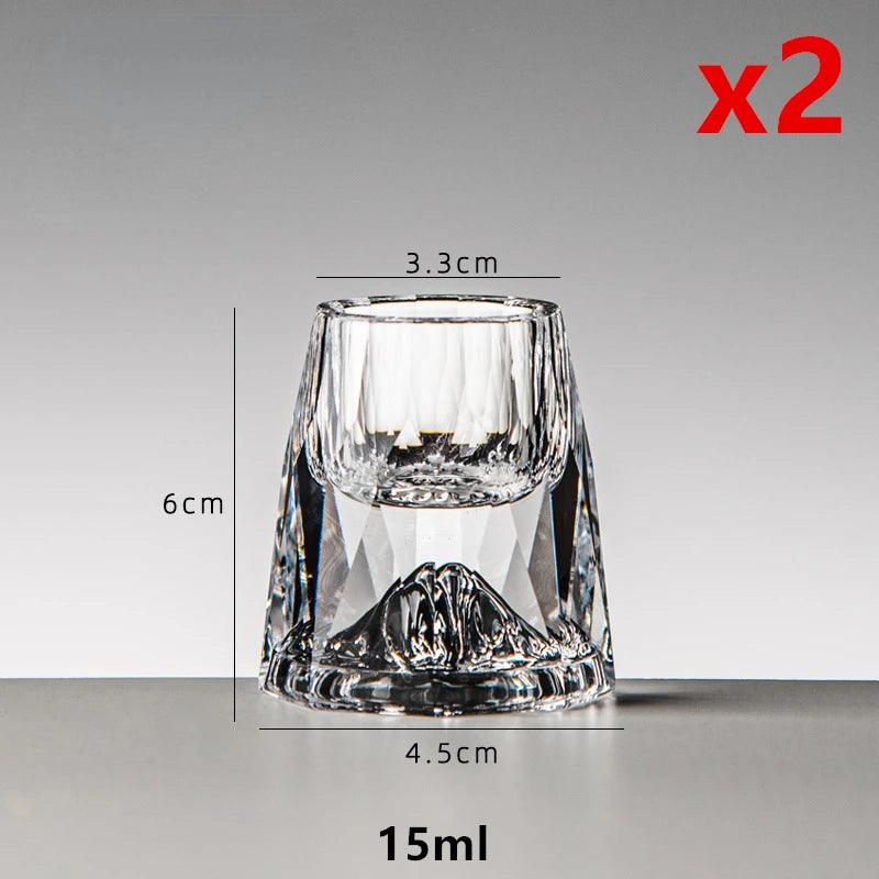 Diamond Cut Crystal Shot Glass Collection - Vintage & Trendy