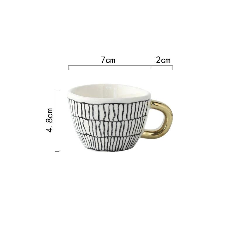 Ceramic Espresso Coffee Mug - Vintage & Trendy