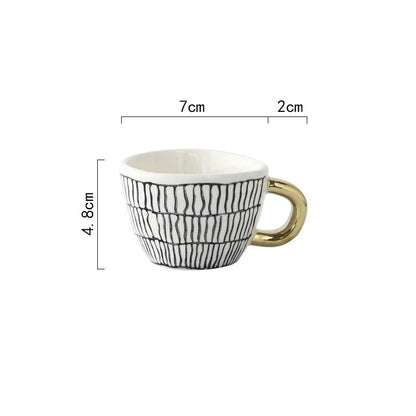 Ceramic Espresso Coffee Mug - Vintage & Trendy