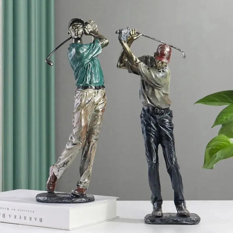 Golf Statues Sculpture - Creative Golfer Figurines - Vintage & Trendy