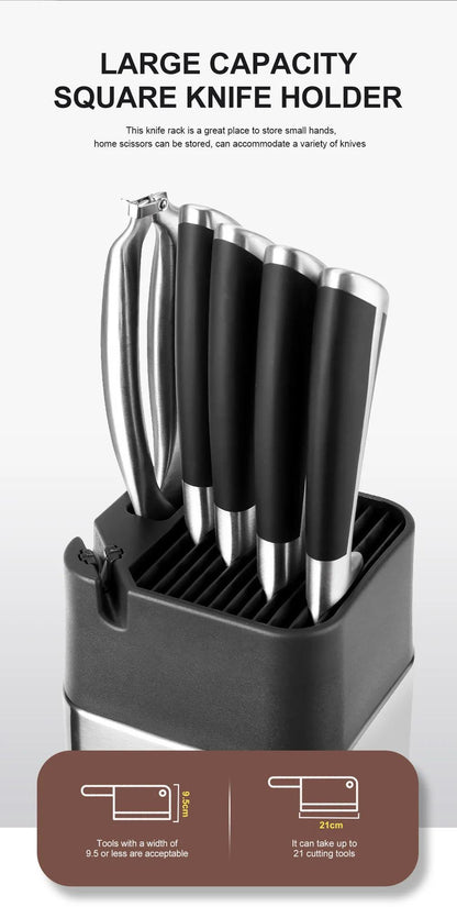 MultiFunc Stainless Steel Knife Holder - Vintage & Trendy