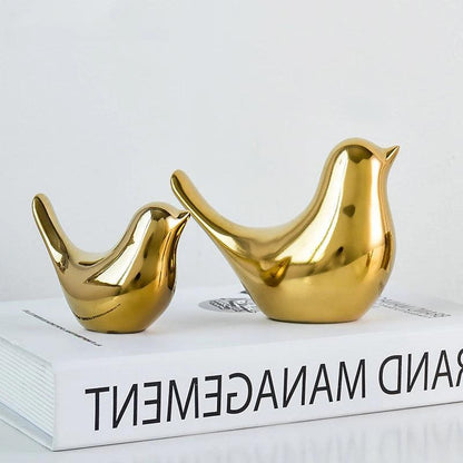 Gold Bird Figurine - Vintage & Trendy