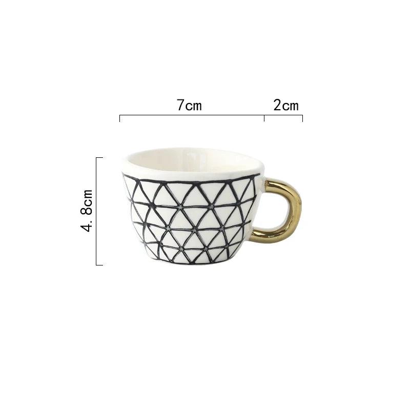 Ceramic Espresso Coffee Mug - Vintage & Trendy