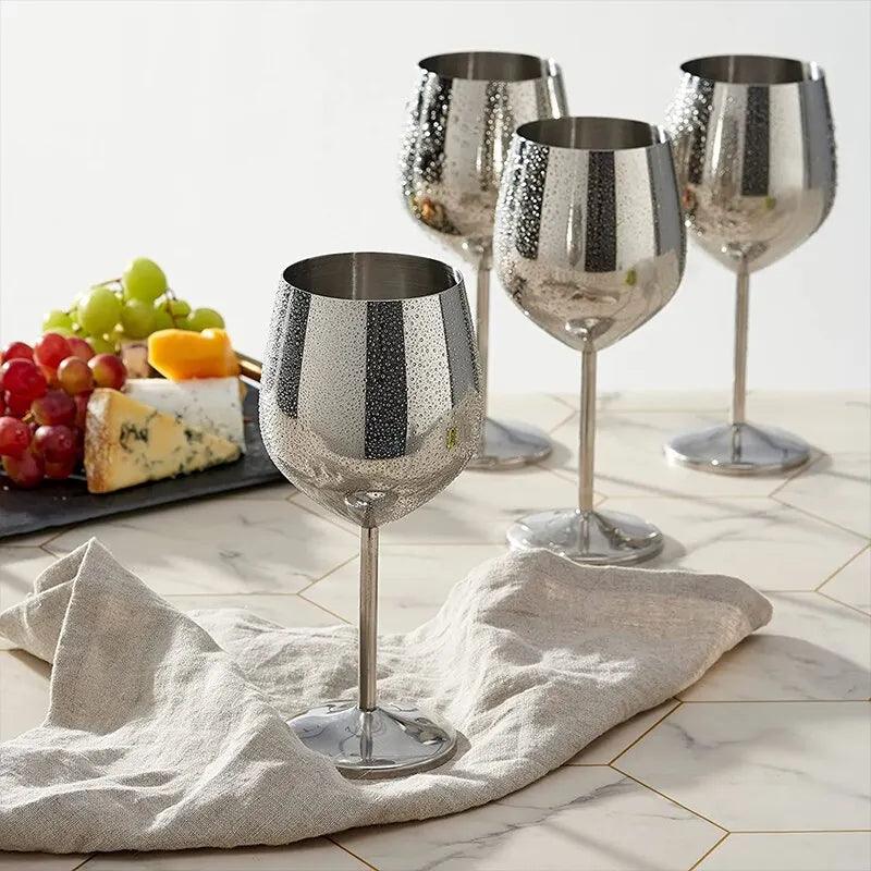 Unbreakable Stainless Steel Wine Glasses - Vintage & Trendy