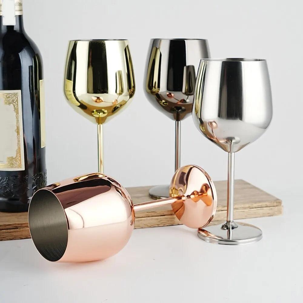 Unbreakable Stainless Steel Wine Glasses - Vintage & Trendy