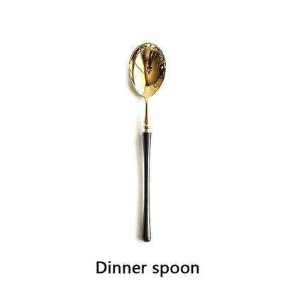 LuxeGold Stainless Steel Cutlery Set - Vintage & Trendy