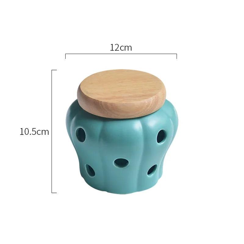 Ceramic Storage Jar - Vintage & Trendy