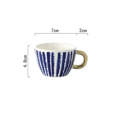 Ceramic Espresso Coffee Mug - Vintage & Trendy