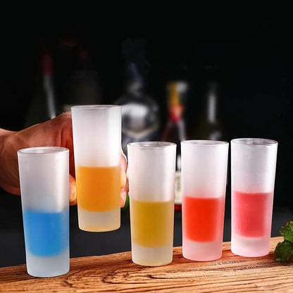 Rainbow Layered Cocktail Shot Glass Set - Vintage & Trendy