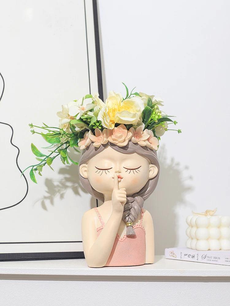 Delicate Fairy Girl Planter - Vintage & Trendy