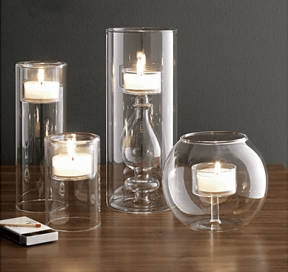 Heat-resistant Glass Candle Holder - Vintage & Trendy