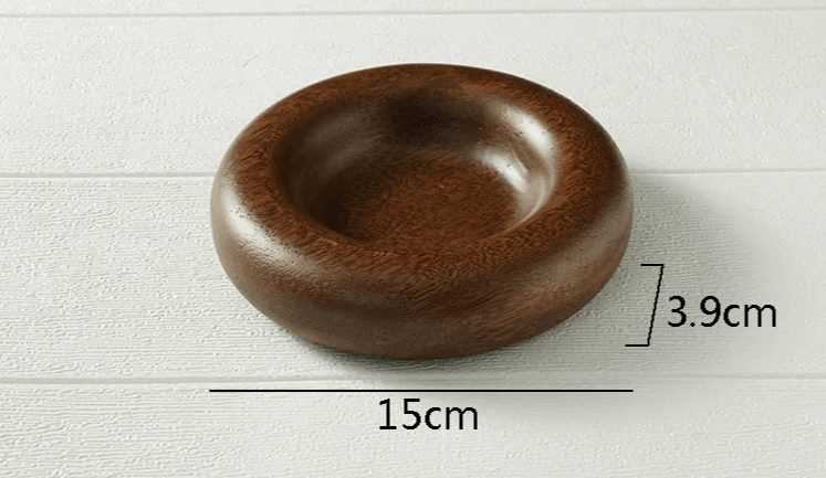 Creative Solid Wood Dim Sum Plate - Vintage & Trendy