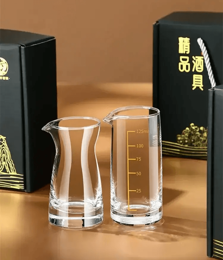 Classic Crystal Shot Glasses Set Gift Box - Vintage & Trendy