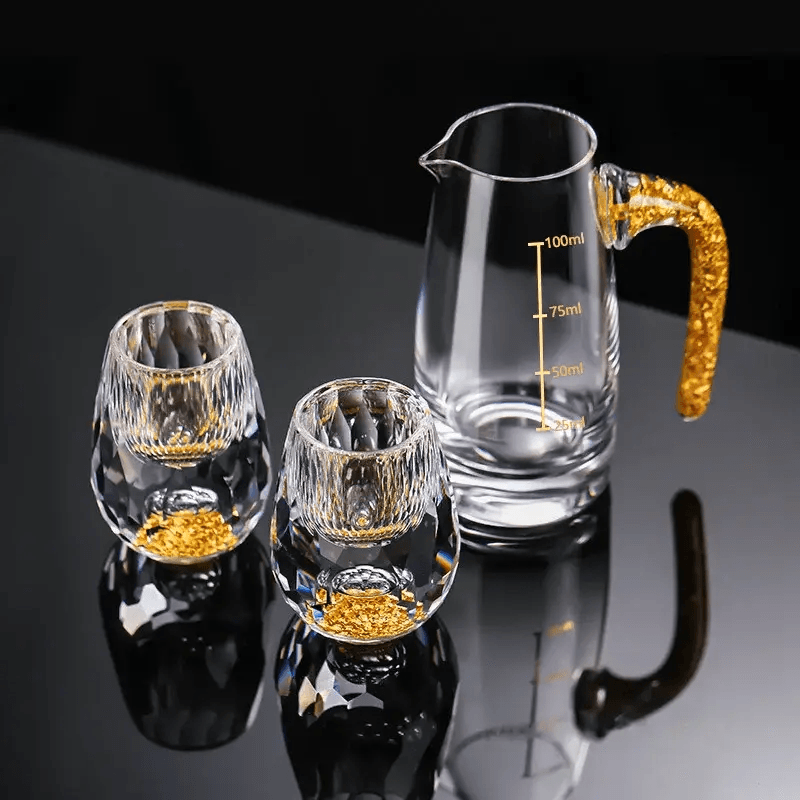 Diamond Cut Crystal Shot Glass Collection - Vintage & Trendy