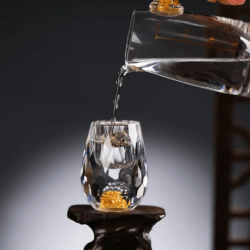 Diamond Cut Crystal Shot Glass Collection - Vintage & Trendy