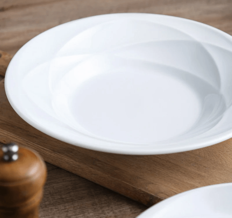 Ceramic Pasta Round Dinner Plate - Vintage & Trendy