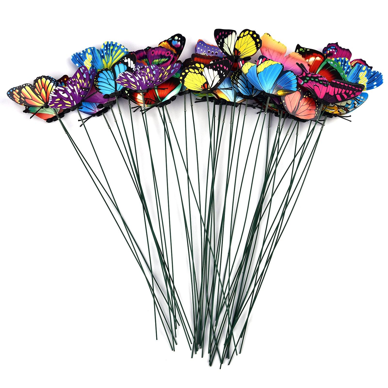 Whimsical Butterfly Garden Stakes Set - Vintage & Trendy