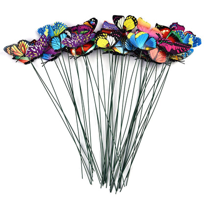 Whimsical Butterfly Garden Stakes Set - Vintage & Trendy