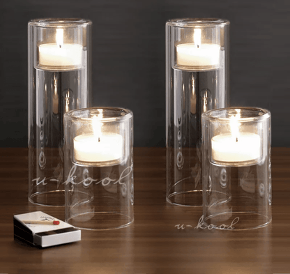 Heat-resistant Glass Candle Holder - Vintage & Trendy