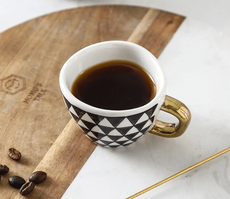 Ceramic Espresso Coffee Mug - Vintage & Trendy