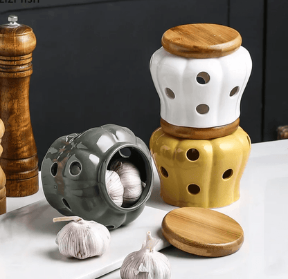 Ceramic Storage Jar - Vintage & Trendy